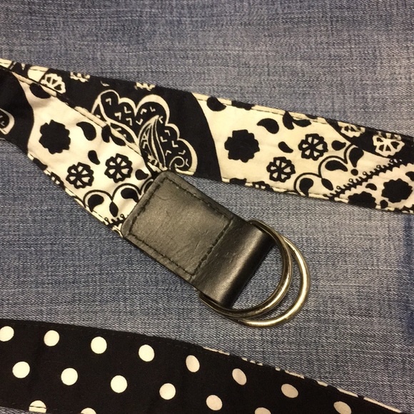 Talbots reversible black and white belt - Picture 2 of 4